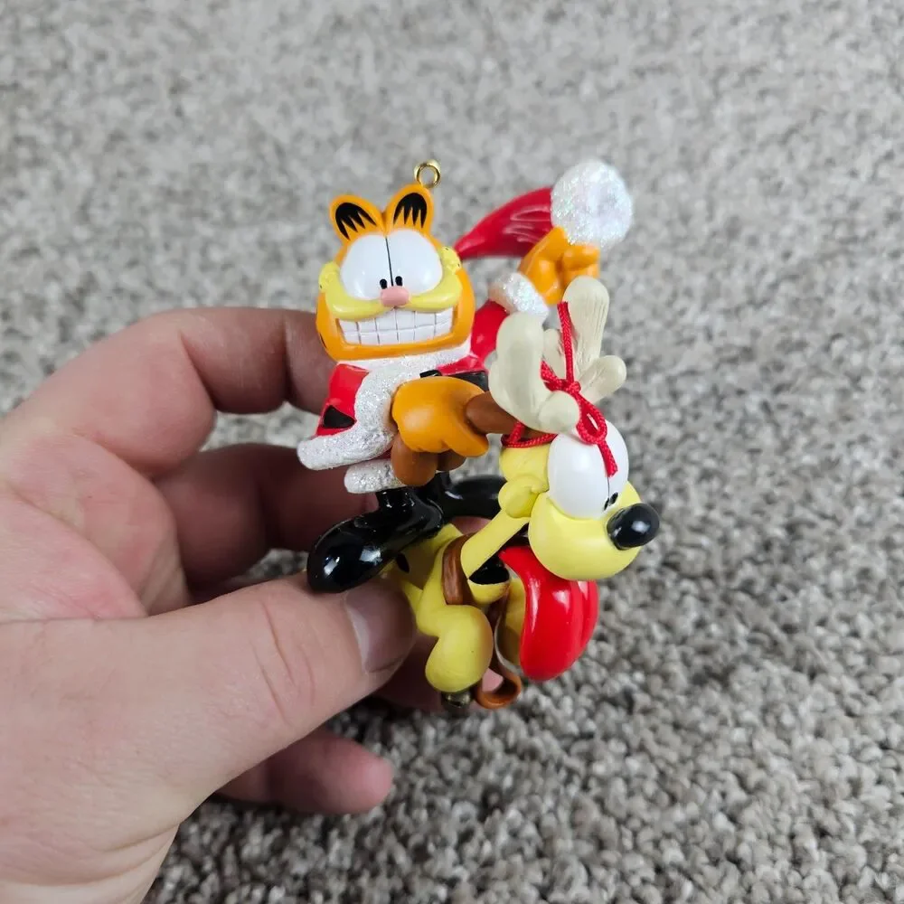 Garfield Odie Christmas Ornament Reins Again Heirloom 113 Vintage 90s